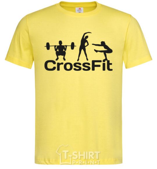 Мужская футболка Crossfit girls Лимонный фото