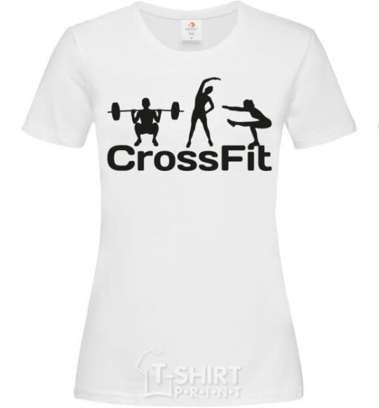 Женская футболка Crossfit girls Белый фото