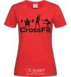 Женская футболка Crossfit girls Красный фото
