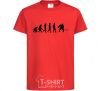 Детская футболка Эволюция хоккей Красный фото