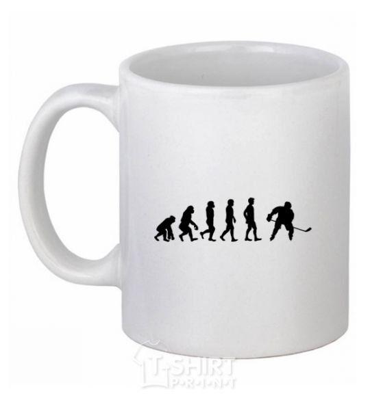 Ceramic mug Evolution Hockey White фото