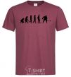 Men's T-Shirt Evolution Hockey burgundy фото