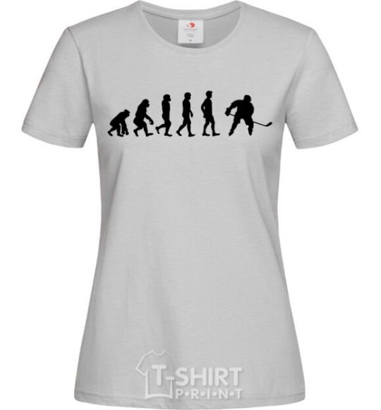 Women's T-shirt Evolution Hockey grey фото