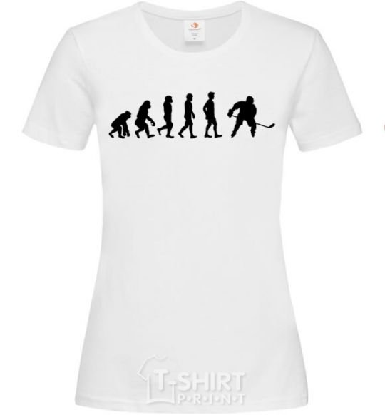 Women's T-shirt Evolution Hockey White фото