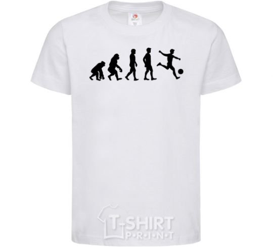 Kids T-shirt Evolution soccer White фото