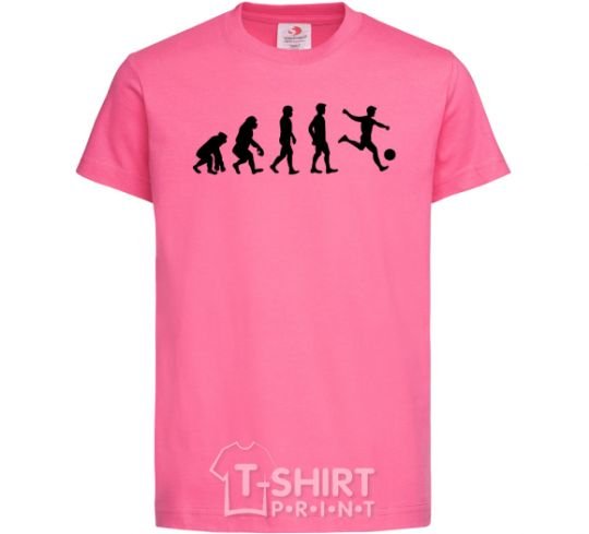Kids T-shirt Evolution soccer heliconia фото
