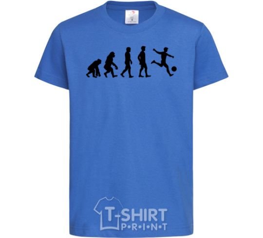 Kids T-shirt Evolution soccer royal-blue фото