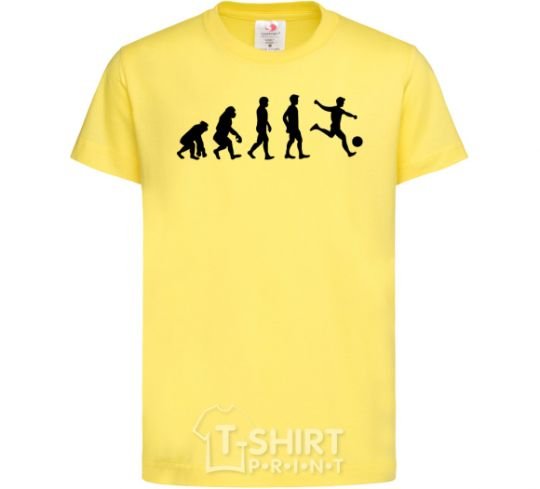 Kids T-shirt Evolution soccer cornsilk фото