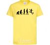 Kids T-shirt Evolution soccer cornsilk фото