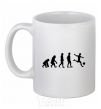 Ceramic mug Evolution soccer White фото