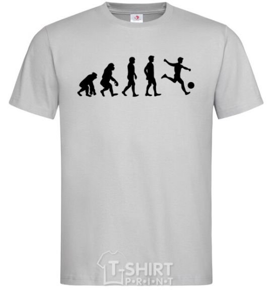 Men's T-Shirt Evolution soccer grey фото