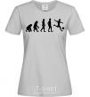 Women's T-shirt Evolution soccer grey фото