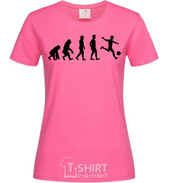 Women's T-shirt Evolution soccer heliconia фото