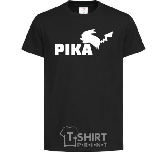 Детская футболка Pika Черный фото