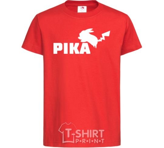 Kids T-shirt Pika red фото