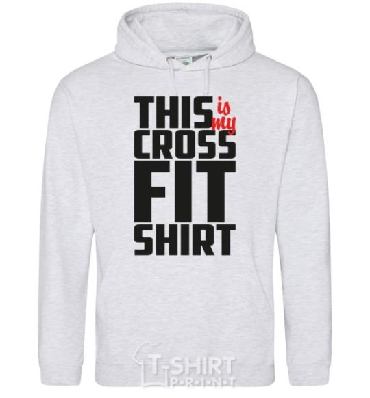 Men`s hoodie This is my crossfit shirt sport-grey фото