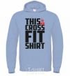 Men`s hoodie This is my crossfit shirt sky-blue фото