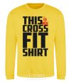 Sweatshirt This is my crossfit shirt yellow фото