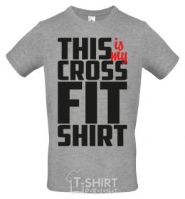 Men's T-Shirt This is my crossfit shirt grey фото
