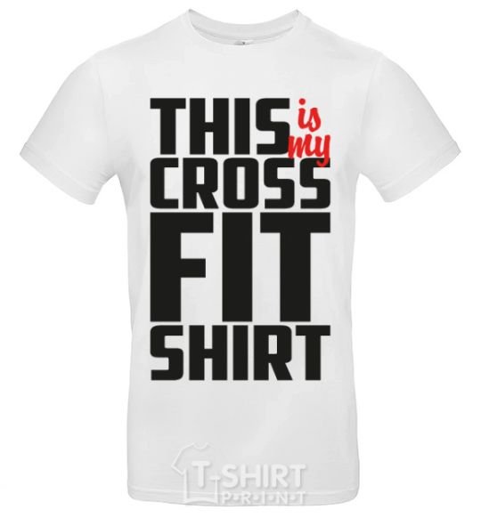 Мужская футболка This is my crossfit shirt Белый фото