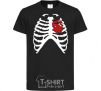 Kids T-shirt Chest with a kettlebell black фото