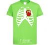 Kids T-shirt Chest with a kettlebell orchid-green фото