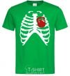 Men's T-Shirt Chest with a kettlebell kelly-green фото