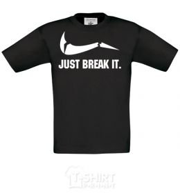Kids T-shirt Just break it black фото