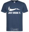 Men's T-Shirt Just break it navy-blue фото