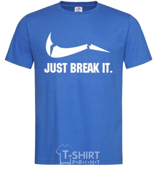 Men's T-Shirt Just break it royal-blue фото