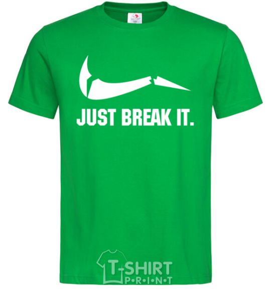 Men's T-Shirt Just break it kelly-green фото