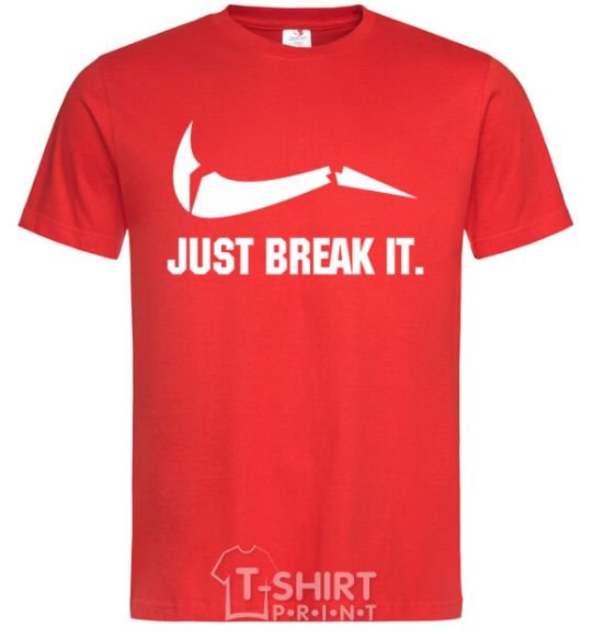 Men's T-Shirt Just break it red фото