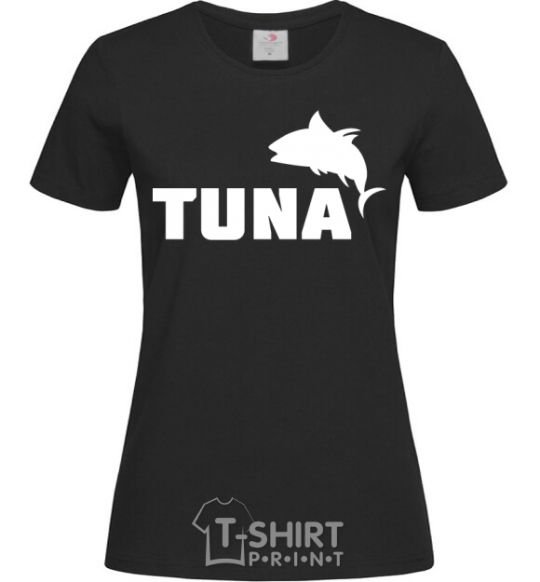 Женская футболка Tuna Черный фото