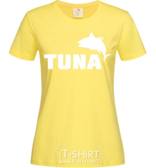 Женская футболка Tuna Лимонный фото