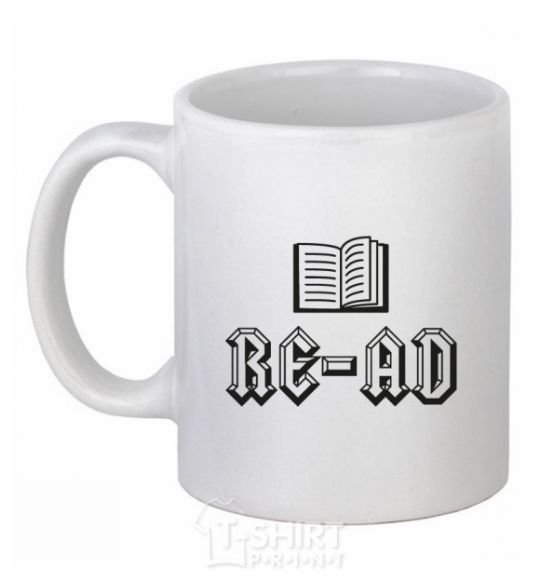 Ceramic mug Read White фото