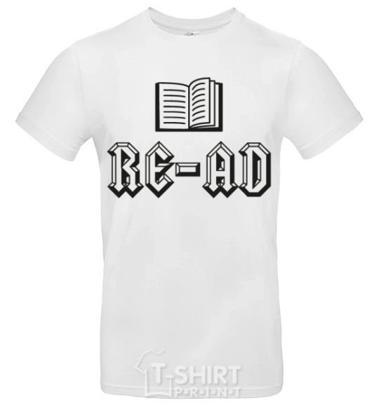 Men's T-Shirt Read White фото