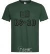 Men's T-Shirt Read bottle-green фото