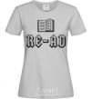 Women's T-shirt Read grey фото