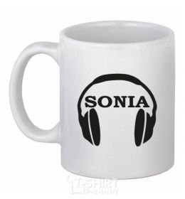 Ceramic mug Sonia White фото