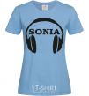 Women's T-shirt Sonia sky-blue фото