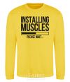 Sweatshirt Installing muscles yellow фото