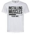 Men's T-Shirt Installing muscles White фото