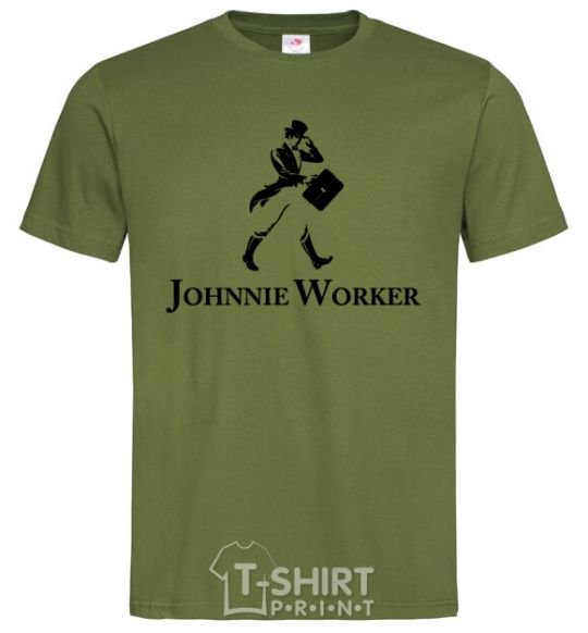 Мужская футболка Johnnie Worker Оливковый фото
