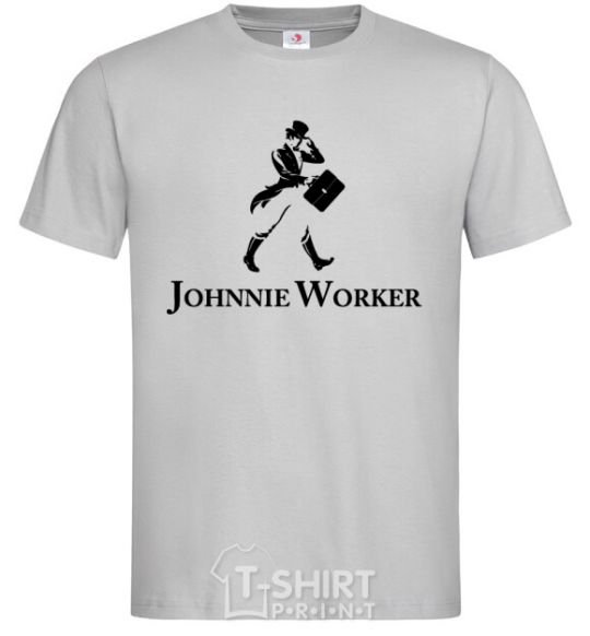 Men's T-Shirt Johnnie Worker grey фото