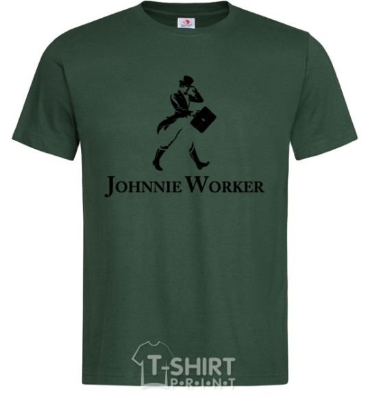 Men's T-Shirt Johnnie Worker bottle-green фото