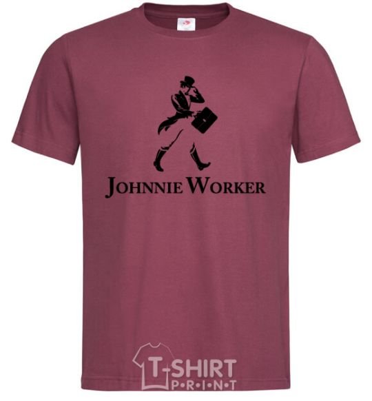 Мужская футболка Johnnie Worker Бордовый фото