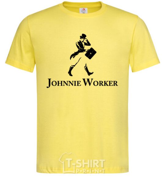 Men's T-Shirt Johnnie Worker cornsilk фото