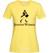 Women's T-shirt Johnnie Worker cornsilk фото