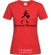 Women's T-shirt Johnnie Worker red фото