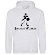 Men`s hoodie Johnnie Worker sport-grey фото